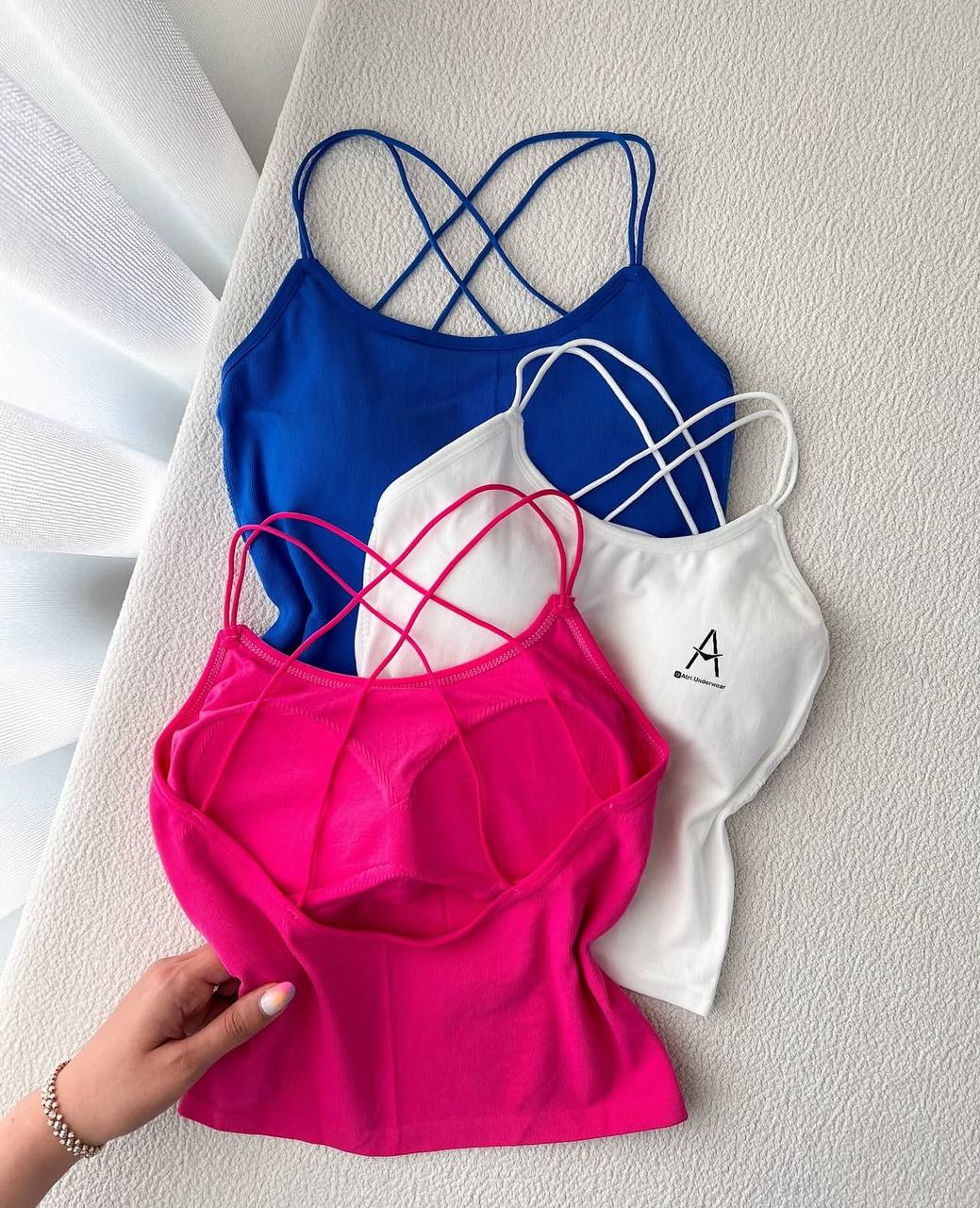 کراپ زنانه نخی پشت ضربدری