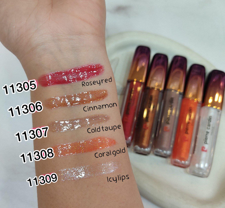 لیپ گلاس رنگی هولوگرامی و شاین دار پیر کاردین _ 5میل