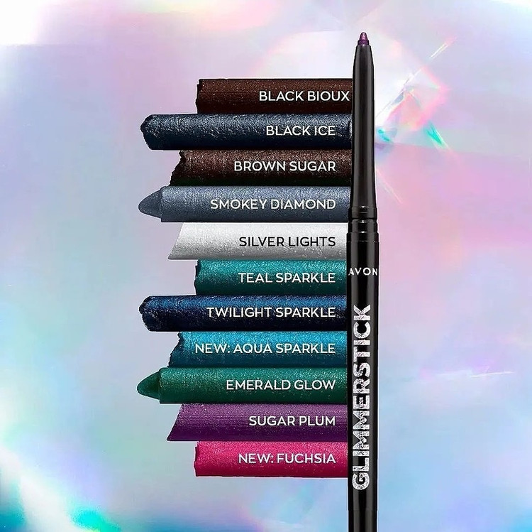 مداد چشم رنگی متالیک ترو کالر گلیمراستیک آون