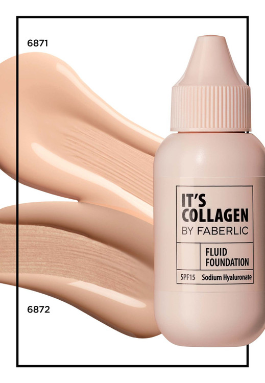 کرم پودر مایع مرطوب کننده پوست حاوی کلاژن spf15 فابرلیک _ ۳۰میل