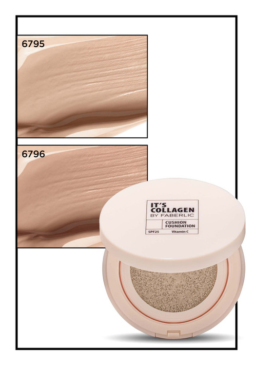 سرم کرم پودر مدل ایتز کلاژن کوشن spf25 فابرلیک _ 12گرم