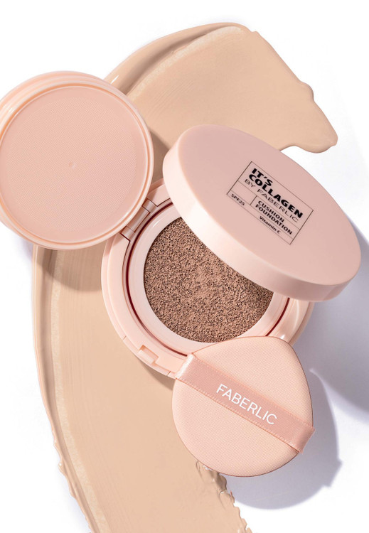 سرم کرم پودر مدل ایتز کلاژن کوشن spf25 فابرلیک _ 12گرم