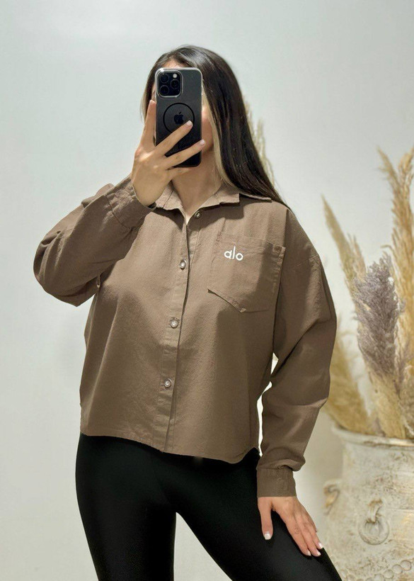 شومیز باکسی زنانه (گلدوزی alo ) فری سایز تا ۴۶