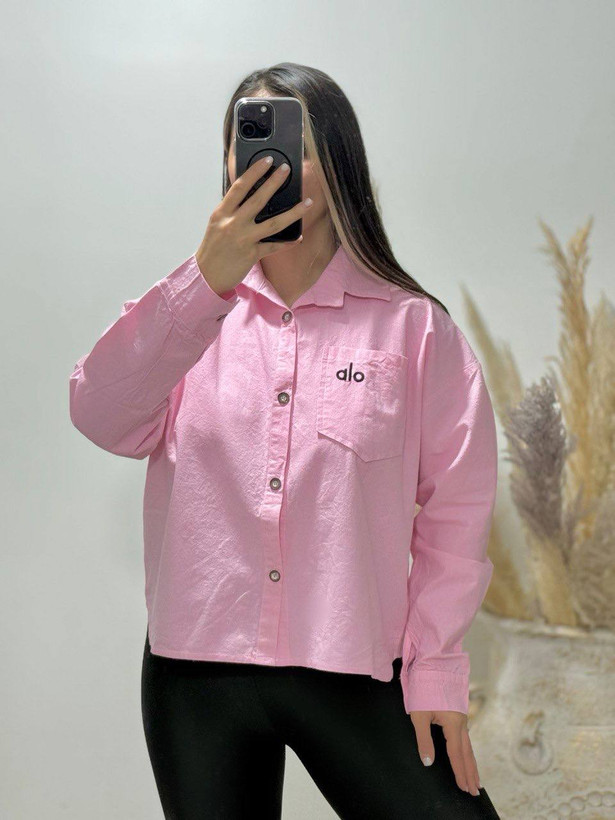 شومیز باکسی زنانه (گلدوزی alo ) فری سایز تا ۴۶