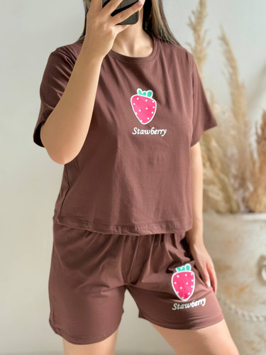 ست کراپ و شرتک زنانه قواره دار ( فری سایز تا ۴۸)