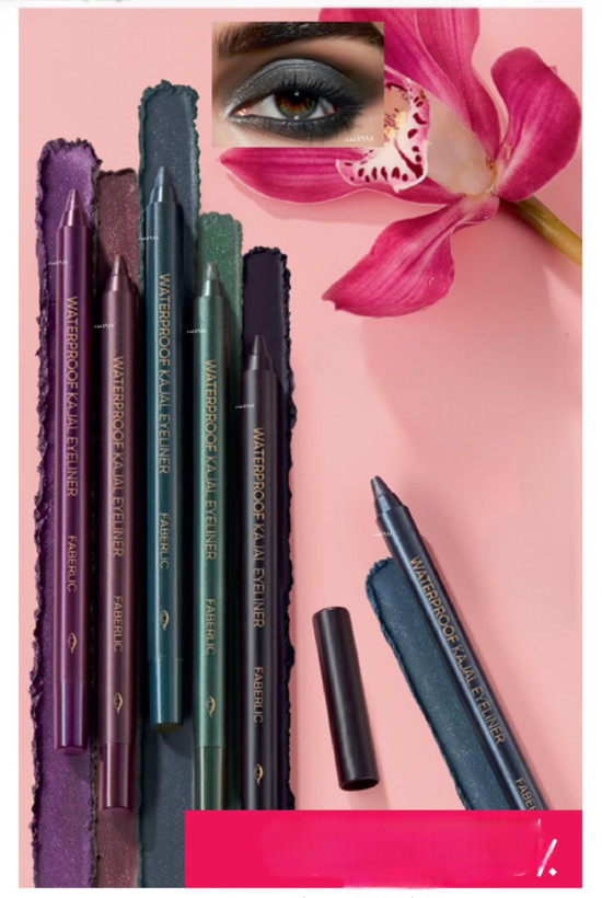 خط چشم ضدآب فابرلبک با روغن گل رز و بادام _6گرم