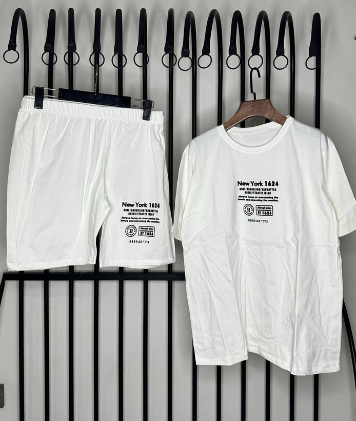 ست تیشرت و شلوارک قواره دار (38_48) فری سایز