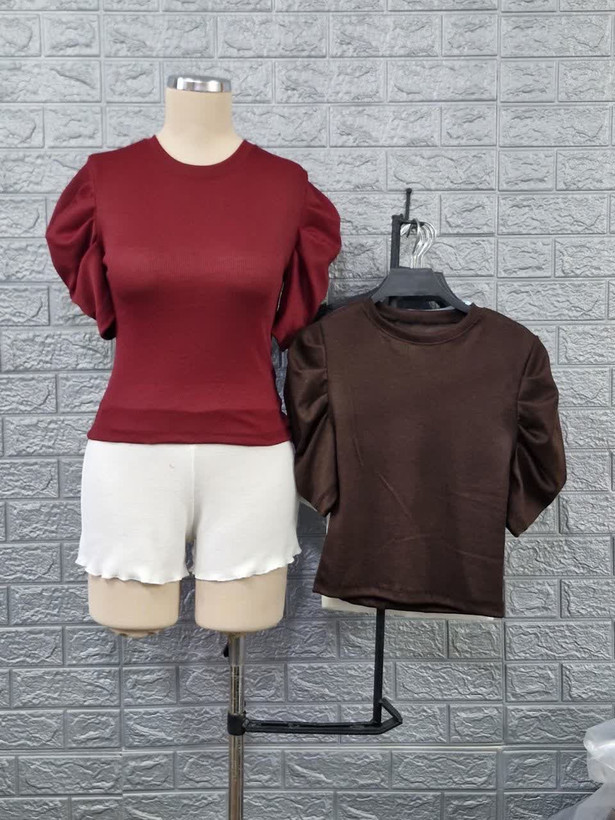 بلوز زنانه آستین پیله دار