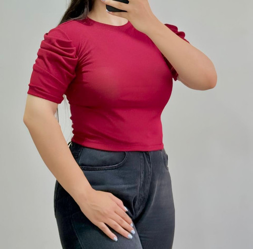 بلوز زنانه آستین پیله دار