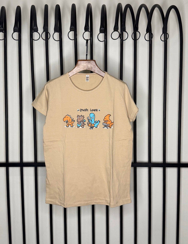 تیشرت زنانه نرمال پنبه فری سایز (۳۸_۴۴)