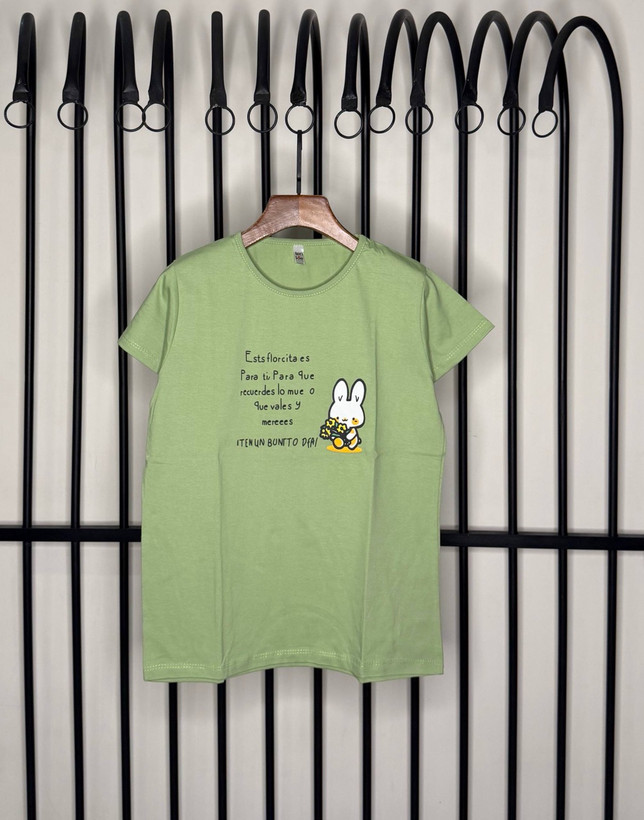 تیشرت زنانه نرمال پنبه فری سایز (۳۸_۴۴)