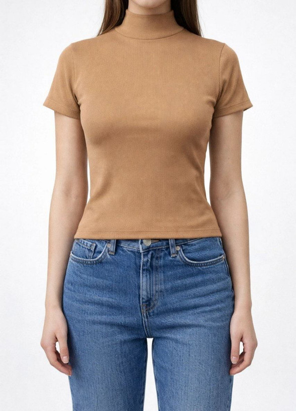 تی شرت زنانه یقه ۵ سانت ( فری سایز 36 _ 44)