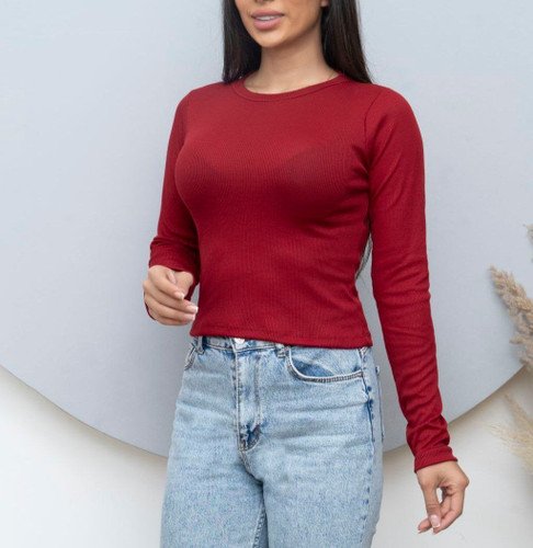 بلوز یقه گرد ساده زتانه ( فری سایز36_44)