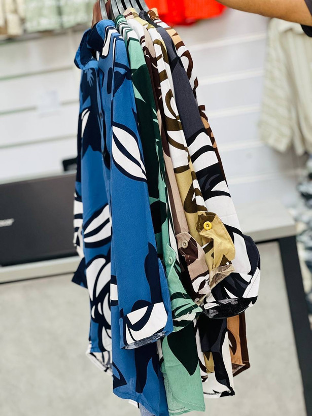 شومیز زنانه سه دکمه ویسکوز نخ (فری سایز۳۸ _ ۴۶).