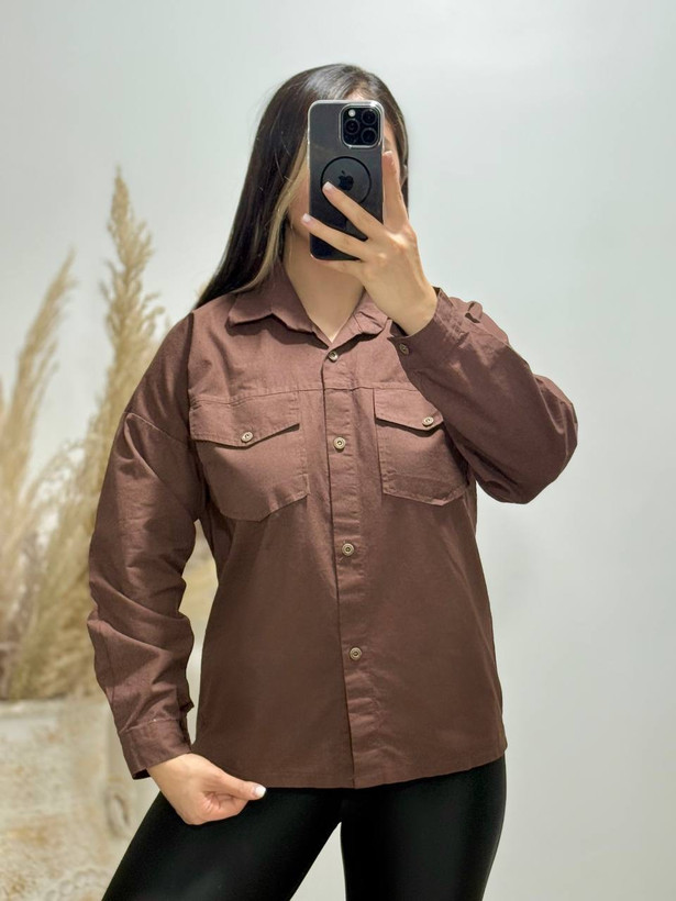 شومیز زنانه باکسی لنین (فری سایز ۳۶_۴۶)