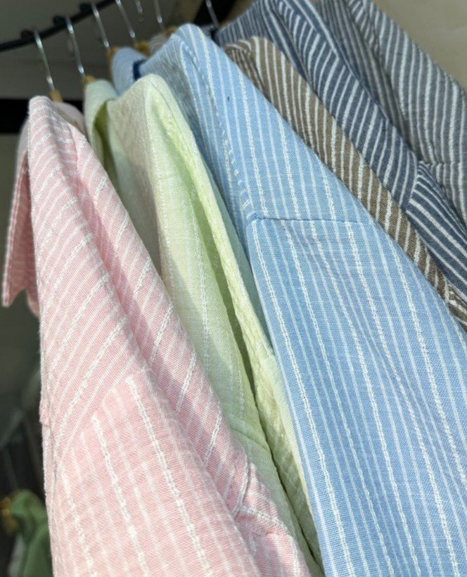 شومیز راه راه دخترانه فری سایز