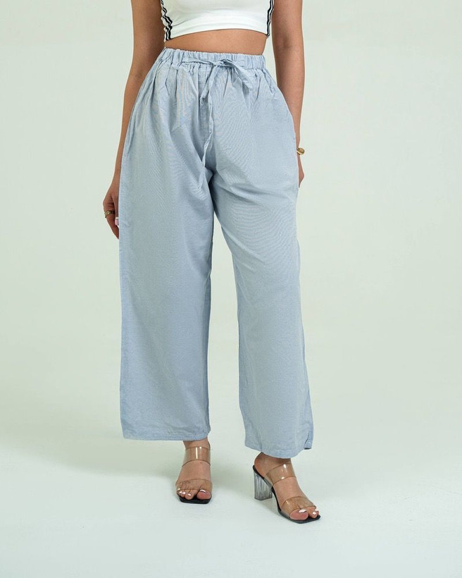 شلوار زنانه راسته لنین فری سایز