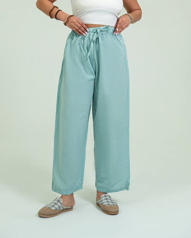 شلوار زنانه راسته لنین فری سایز