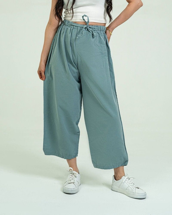 شلوار زنانه راسته لنین فری سایز