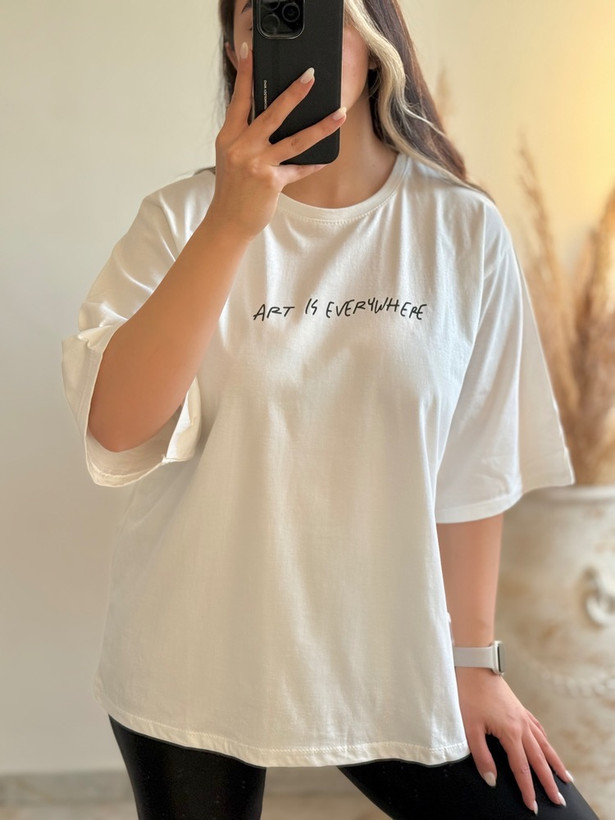 تیشرت لانگ باکسی فری سایز