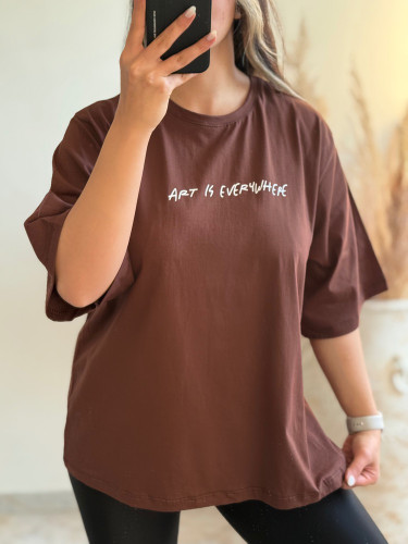 تیشرت لانگ باکسی فری سایز