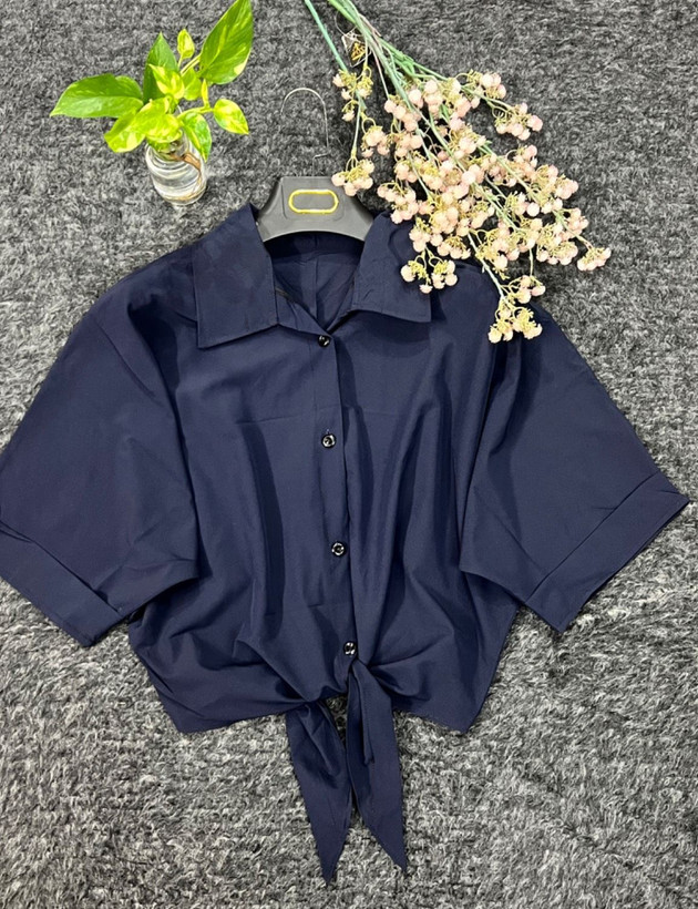 شومیز زنانه گره ای ساده