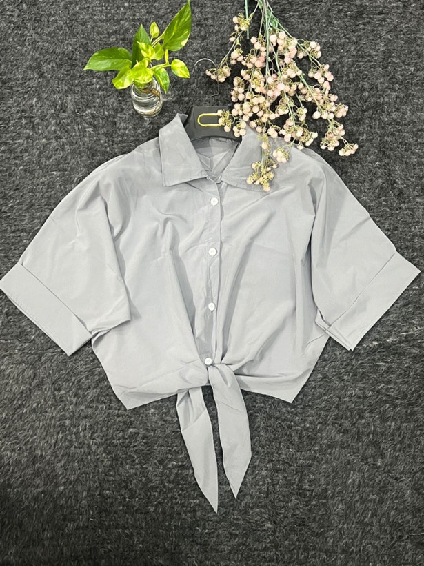 شومیز زنانه گره ای ساده