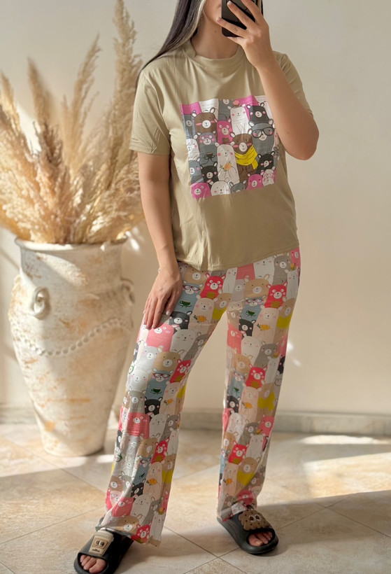 ست تیشرت و شلوار زنانه (وارداتی