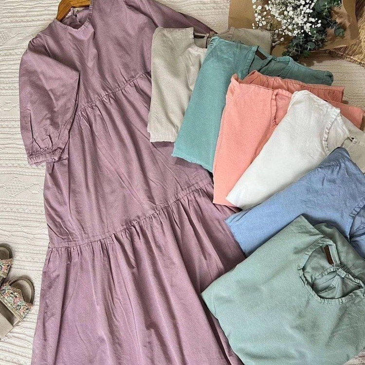 پیراهن زنانه لنین مدل دریا ( فری سایز