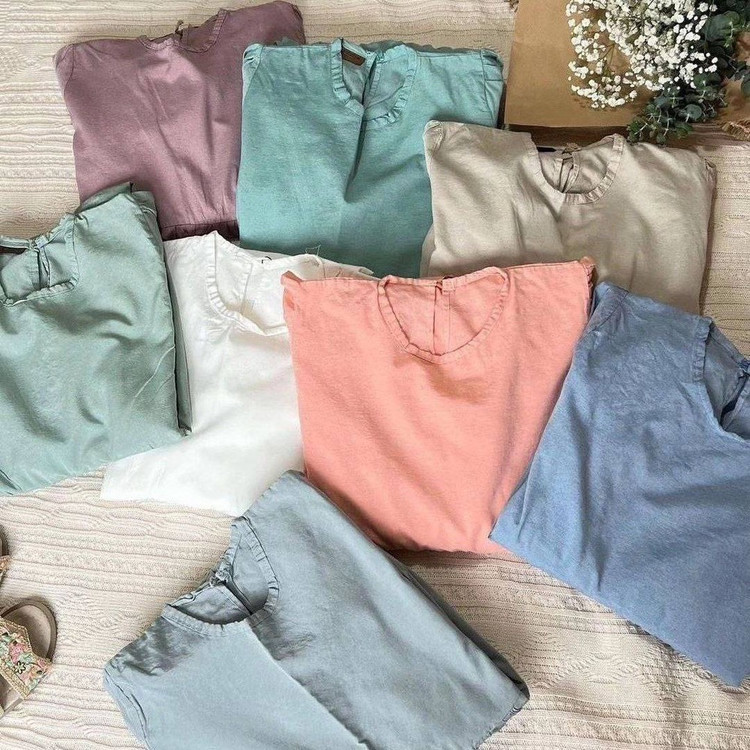 پیراهن زنانه لنین مدل دریا ( فری سایز