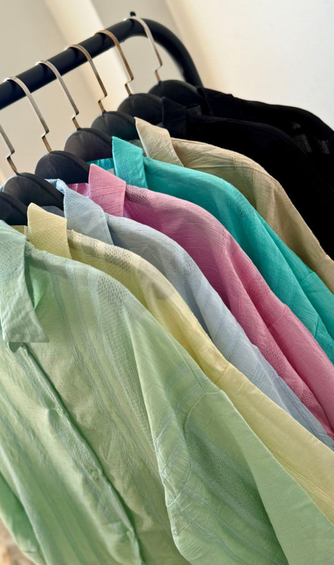 شومیز کراپ زنانه پایین لیفه دار فری سایز