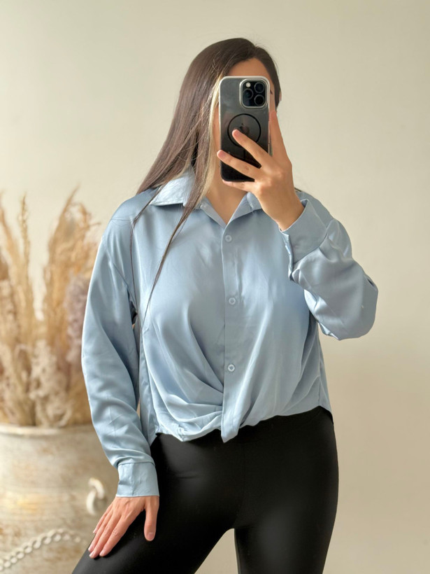 شومیز زنانه جلو پیچ ( فری سایز تا 44)