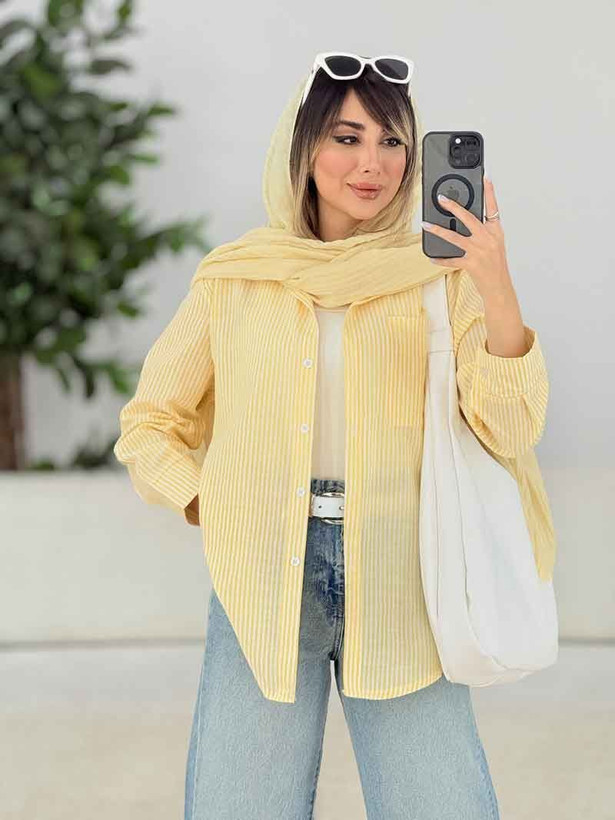 شومیز لنین طرح زارا ( فری سایز تا 46)