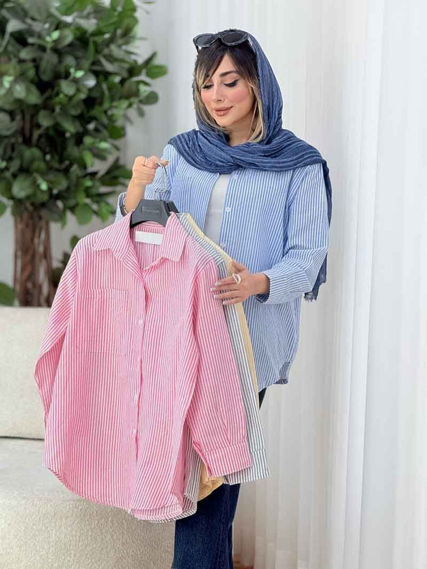 شومیز لنین طرح زارا ( فری سایز تا 46)